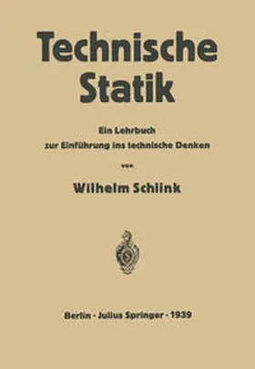 Schlink / Dietz |  Technische Statik | eBook | Sack Fachmedien