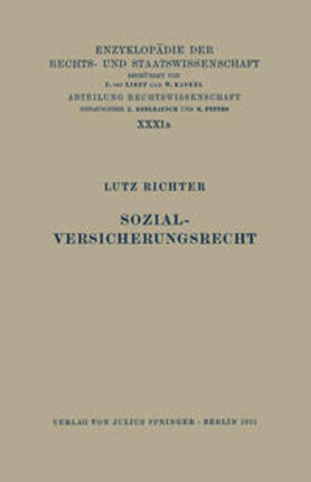 Richter / Kohlrausch / Kaskel |  Sozialversicherungsrecht | eBook | Sack Fachmedien