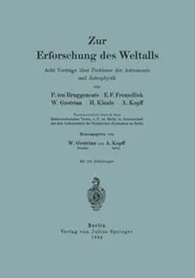 Bruggencate / Freundlich / Grotrian |  Zur Erforschung des Weltalls | eBook | Sack Fachmedien