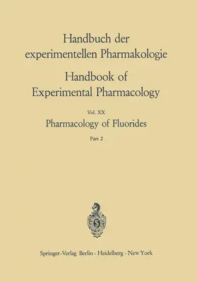 Smith |  Pharmacology of Fluorides | Buch |  Sack Fachmedien