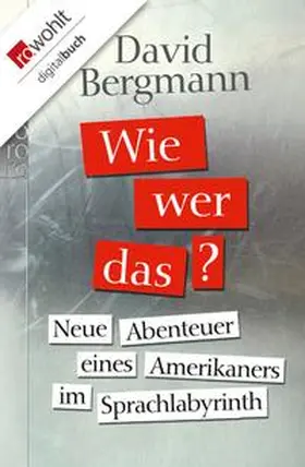 Bergmann |  Wie, wer, das? | eBook | Sack Fachmedien