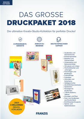 Franzis Verlag |  Das große DruckPaket 2018 | Sonstiges |  Sack Fachmedien