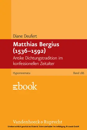 Deufert |  Matthias Bergius (1536–1592) | eBook | Sack Fachmedien