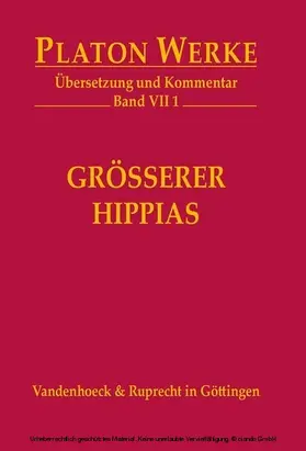 Platon / Heitsch |  Größerer Hippias | eBook | Sack Fachmedien