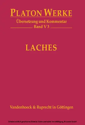 Hardy / Platon |  V 3 Laches | eBook | Sack Fachmedien