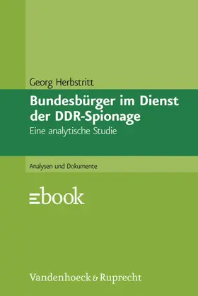 Herbstritt |  Bundesbürger im Dienst der DDR-Spionage | eBook | Sack Fachmedien