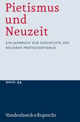 Sträter |  Pietismus und Neuzeit Band 44 - 2018 | eBook | Sack Fachmedien