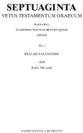 Albrecht |  Septuaginta. Band 12,3 | eBook | Sack Fachmedien