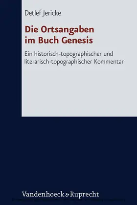 Jericke |  Die Ortsangaben im Buch Genesis | eBook | Sack Fachmedien