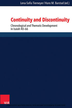Tiemeyer / Barstad |  Continuity and Discontinuity | eBook | Sack Fachmedien