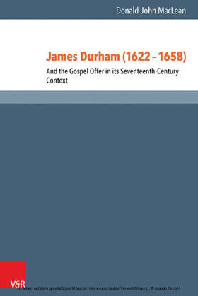 MacLean |  James Durham (1622–1658) | eBook | Sack Fachmedien