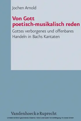 Arnold |  Von Gott poetisch-musikalisch reden | eBook | Sack Fachmedien