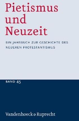 Sträter / Soboth |  Pietismus und Neuzeit Band 45 – 2019 | eBook | Sack Fachmedien
