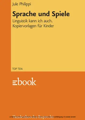 Philippi |  Sprache und Spiele | eBook | Sack Fachmedien