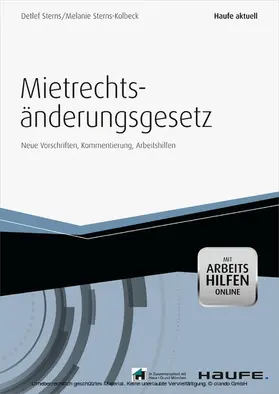 Sterns / Sterns-Kolbeck |  Das Mietrechtsänderungsgesetz - mit Arbeitshilfen online | eBook | Sack Fachmedien