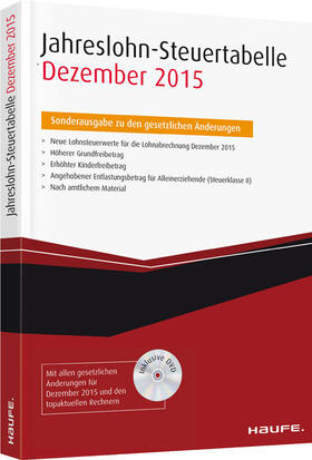  Jahreslohn-Steuertabelle 2015 | Buch |  Sack Fachmedien