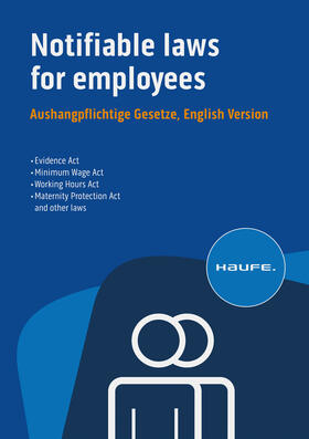  Notifiable laws for employees - Aushangpflichtige Gesetze, English Version | Buch |  Sack Fachmedien