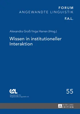 Groß / Harren |  Wissen in institutioneller Interaktion | eBook | Sack Fachmedien