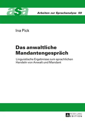 Pick |  Das anwaltliche Mandantengespräch | eBook | Sack Fachmedien