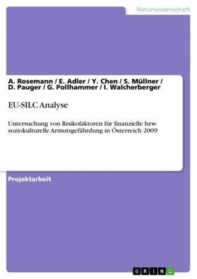 Rosemann / Adler / Chen |  EU-SILC Analyse | Buch |  Sack Fachmedien