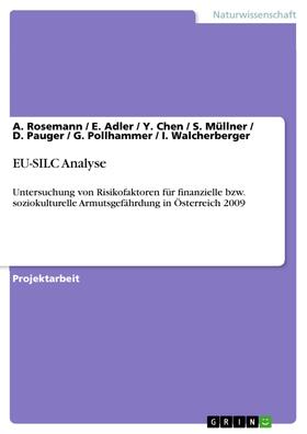 Rosemann / Adler / Chen |  EU-SILC Analyse | eBook | Sack Fachmedien