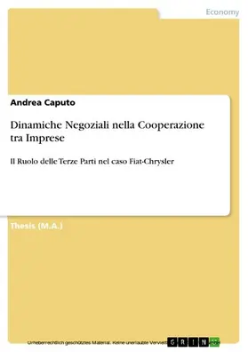 Caputo |  Dinamiche Negoziali nella Cooperazione tra Imprese | eBook | Sack Fachmedien