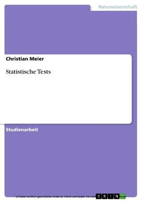 Meier |  Statistische Tests | eBook | Sack Fachmedien