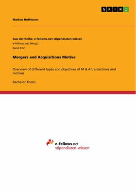 Hoffmann |  Mergers and Acquisitions Motive | eBook | Sack Fachmedien