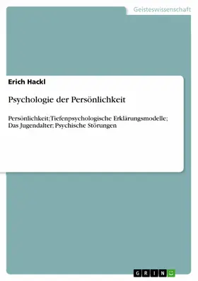 Hackl |  Psychologie der Persönlichkeit | eBook | Sack Fachmedien