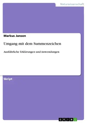 Jansen | Umgang mit dem Summenzeichen | E-Book | sack.de