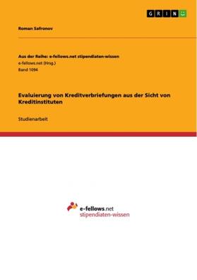 Safronov |  Evaluierung von Kreditverbriefungen aus der Sicht von Kreditinstituten | Buch |  Sack Fachmedien