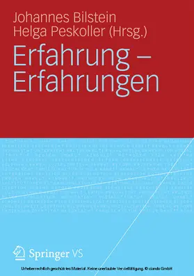 Bilstein / Peskoller | Erfahrung - Erfahrungen | E-Book | sack.de