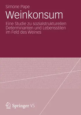 Pape |  Weinkonsum | Buch |  Sack Fachmedien