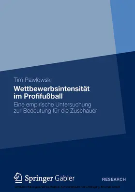 Pawlowski |  Wettbewerbsintensität im Profifußball | eBook | Sack Fachmedien