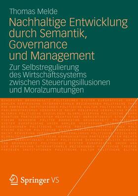 Melde |  Nachhaltige Entwicklung durch Semantik, Governance und Management | Buch |  Sack Fachmedien