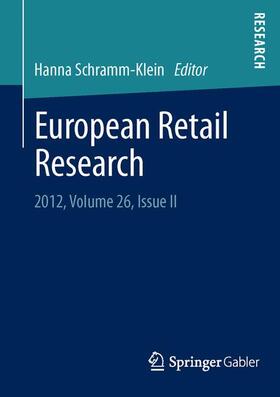 Schramm-Klein |  European Retail Research | Buch |  Sack Fachmedien