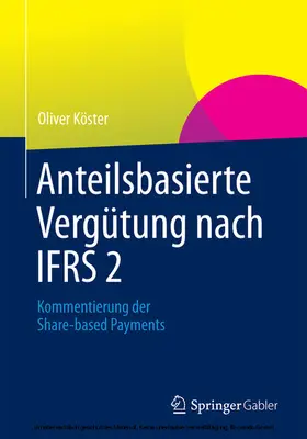 Köster |  Anteilsbasierte Vergütung nach IFRS 2 | eBook | Sack Fachmedien