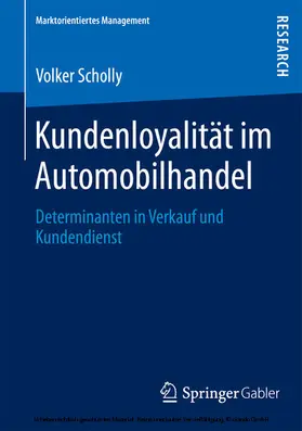 Scholly | Kundenloyalität im Automobilhandel | E-Book | sack.de