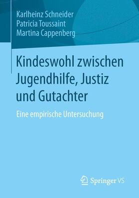 Schneider / Toussaint / Cappenberg |  Kindeswohl zwischen Jugendhilfe, Justiz und Gutachter | Buch |  Sack Fachmedien