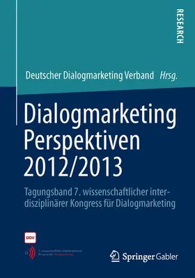 Dialogmarketing Verband e.V. |  Dialogmarketing Perspektiven 2012/2013 | Buch |  Sack Fachmedien