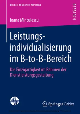 Minculescu |  Leistungsindividualisierung im B-to-B-Bereich | eBook | Sack Fachmedien