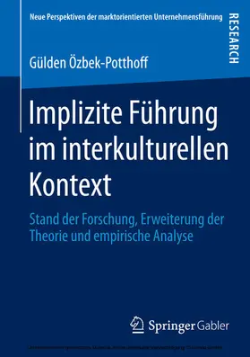 Özbek-Potthoff |  Implizite Führung im interkulturellen Kontext | eBook | Sack Fachmedien