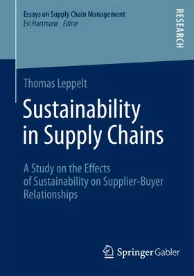 Leppelt |  Sustainability in Supply Chains | Buch |  Sack Fachmedien