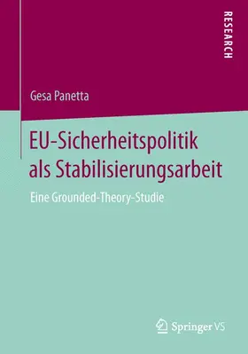 Panetta |  EU-Sicherheitspolitik als Stabilisierungsarbeit | Buch |  Sack Fachmedien