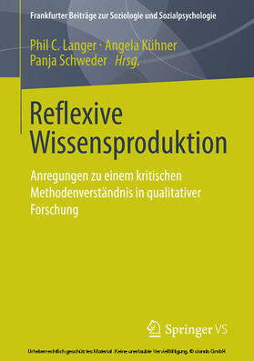 Langer / Kühner / Schweder |  Reflexive Wissensproduktion | eBook | Sack Fachmedien