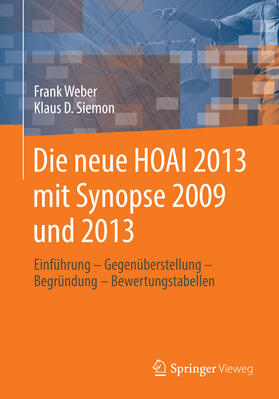 Weber / Siemon |  Die neue HOAI 2013 mit Synopse 2009 und 2013 | eBook | Sack Fachmedien