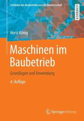 König |  Maschinen im Baubetrieb | Buch |  Sack Fachmedien