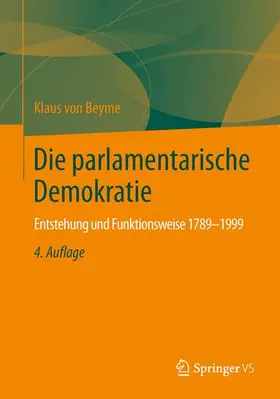 von Beyme |  Die parlamentarische Demokratie | Buch |  Sack Fachmedien