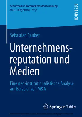 Rauber |  Unternehmensreputation und Medien | eBook | Sack Fachmedien