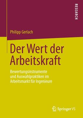 Gerlach |  Der Wert der Arbeitskraft | Buch |  Sack Fachmedien